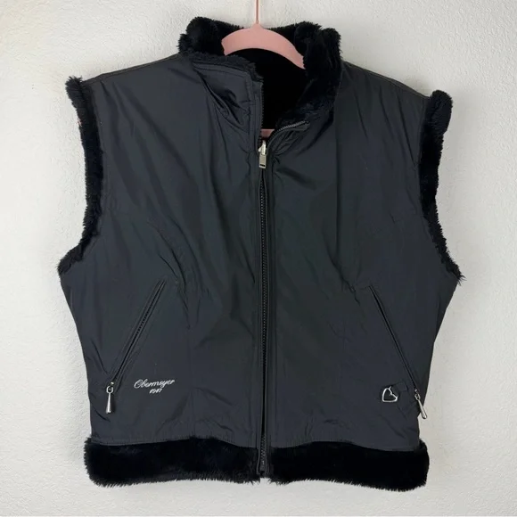 Obermeyer Niki Cropped Lined Vest Black Medium - Picture 2 of 11